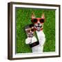 Funny Selfie Dog-Javier Brosch-Framed Photographic Print