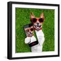 Funny Selfie Dog-Javier Brosch-Framed Photographic Print