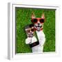 Funny Selfie Dog-Javier Brosch-Framed Photographic Print