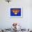 Funny Super Mom Shield-PiXXart-Framed Art Print displayed on a wall