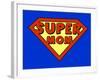 Funny Super Mom Shield-PiXXart-Framed Art Print