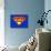 Funny Super Mom Shield-PiXXart-Mounted Art Print displayed on a wall