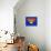 Funny Super Mom Shield-PiXXart-Stretched Canvas displayed on a wall