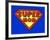 Funny Super Mom Shield-PiXXart-Framed Art Print