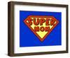 Funny Super Mom Shield-PiXXart-Framed Art Print