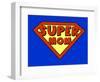 Funny Super Mom Shield-PiXXart-Framed Art Print