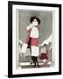 Fur Coat and New Hat 1919-Wilton Williams-Framed Art Print