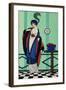 Fur Coat with Muslin Tunic from Costumes Parisiens, 1913-null-Framed Giclee Print