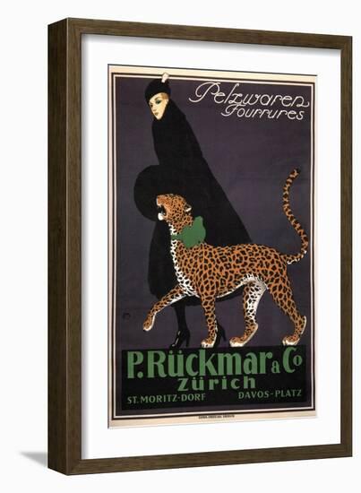 Fur Goods P. Rückmar and Co, C. 1910-Ernest Montaut-Framed Giclee Print