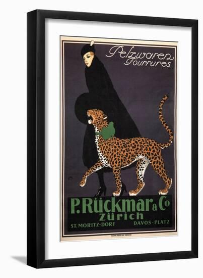 Fur Goods P. Rückmar and Co, C. 1910-Ernest Montaut-Framed Giclee Print