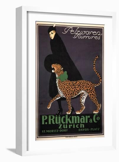 Fur Goods P. Rückmar and Co, C. 1910-Ernest Montaut-Framed Giclee Print