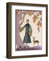 Fur Hat and Coat by Worth-Georges Barbier-Framed Photographic Print