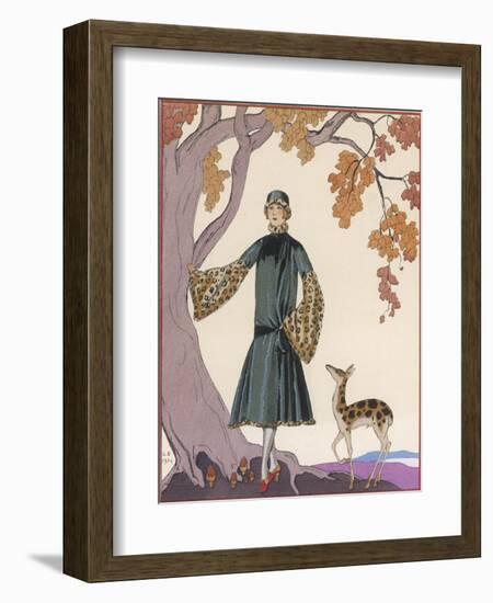 Fur Hat and Coat by Worth-Georges Barbier-Framed Photographic Print