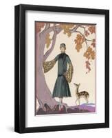 Fur Hat and Coat by Worth-Georges Barbier-Framed Photographic Print