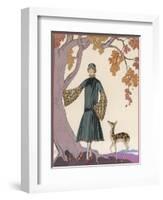 Fur Hat and Coat by Worth-Georges Barbier-Framed Photographic Print