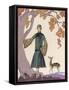 Fur Hat and Coat by Worth-Georges Barbier-Framed Stretched Canvas