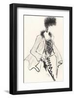 Fur Hat-Jane Hartley-Framed Giclee Print