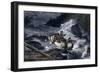 Fur-Traders' Canoes Imperiled by Rapids on the Red River of the North-null-Framed Giclee Print