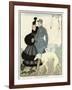 Fur-Trimmed Dress 1916-Gerda Wegener-Framed Art Print