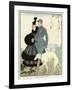 Fur-Trimmed Dress 1916-Gerda Wegener-Framed Art Print