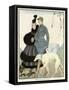 Fur-Trimmed Dress 1916-Gerda Wegener-Framed Stretched Canvas