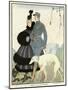 Fur-Trimmed Dress 1916-Gerda Wegener-Mounted Art Print