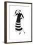 Fur Trimmed Frock 1923-null-Framed Giclee Print