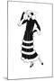 Fur Trimmed Frock 1923-null-Mounted Giclee Print