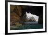 Furadinho Cave with View of Bugio Island, Deserta Grande, Desertas Islands, Madeira, Portugal-Sá-Framed Photographic Print