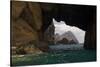 Furadinho Cave with View of Bugio Island, Deserta Grande, Desertas Islands, Madeira, Portugal-Sá-Stretched Canvas