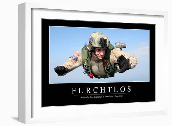 Furchtlos: Motivationsposter Mit Inspirierendem Zitat-null-Framed Photographic Print