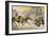 Furious Roman Chariot Race in Progress-V. Checa-Framed Art Print