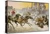 Furious Roman Chariot Race in Progress-V. Checa-Stretched Canvas