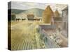 Furlongs-Eric Ravilious-Stretched Canvas