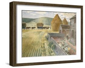 Furlongs-Eric Ravilious-Framed Giclee Print