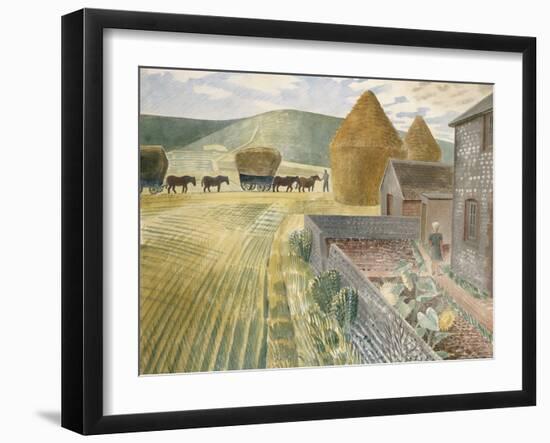 Furlongs-Eric Ravilious-Framed Giclee Print