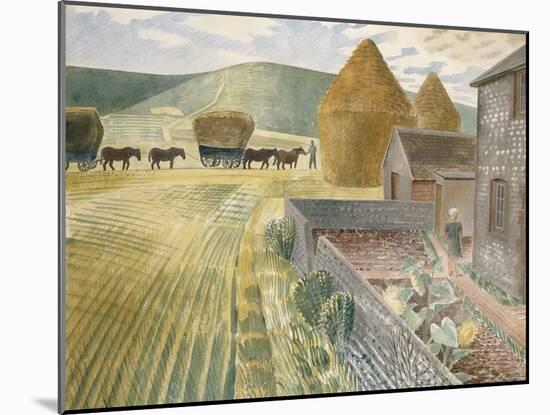 Furlongs-Eric Ravilious-Mounted Giclee Print