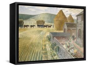 Furlongs-Eric Ravilious-Framed Stretched Canvas