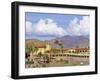 Furnace Creek Inn, Death Valley National Park, California, USA-Chuck Haney-Framed Photographic Print