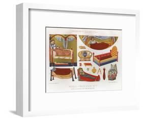 Furniture, Beds, Medieval-null-Framed Art Print