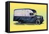 Furniture Delivery Truck-null-Framed Stretched Canvas