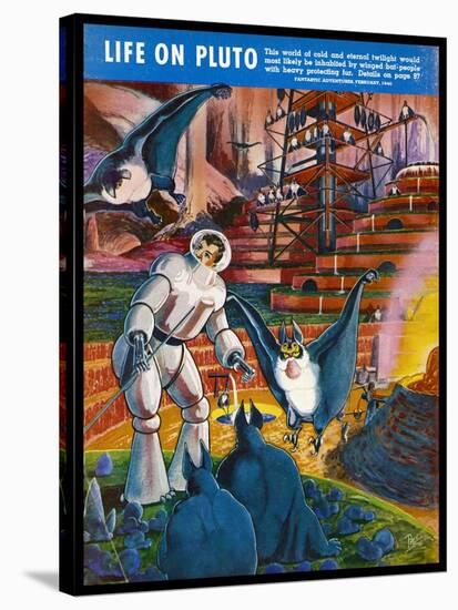 Furry Bats from Pluto-Frank R. Paul-Stretched Canvas