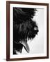 Furry Dog Panting-Henry Horenstein-Framed Photographic Print