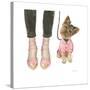 Furry Fashion Friends III-Emily Adams-Stretched Canvas