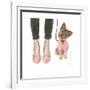 Furry Fashion Friends III-Emily Adams-Framed Art Print