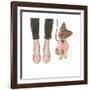 Furry Fashion Friends III-Emily Adams-Framed Art Print