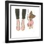 Furry Fashion Friends III-Emily Adams-Framed Art Print