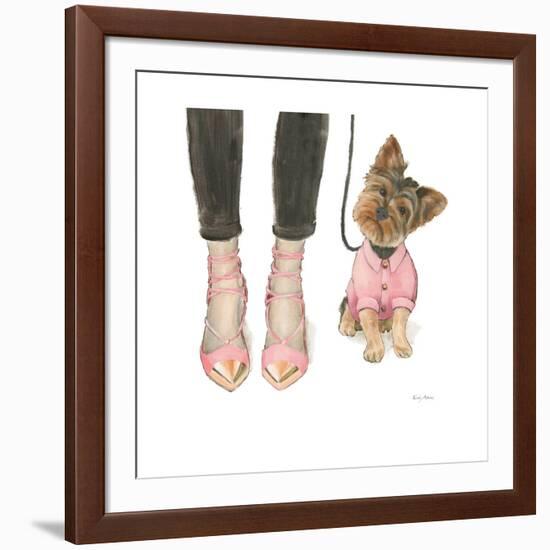 Furry Fashion Friends III-Emily Adams-Framed Art Print