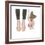 Furry Fashion Friends III-Emily Adams-Framed Art Print