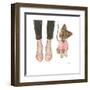 Furry Fashion Friends III-Emily Adams-Framed Art Print